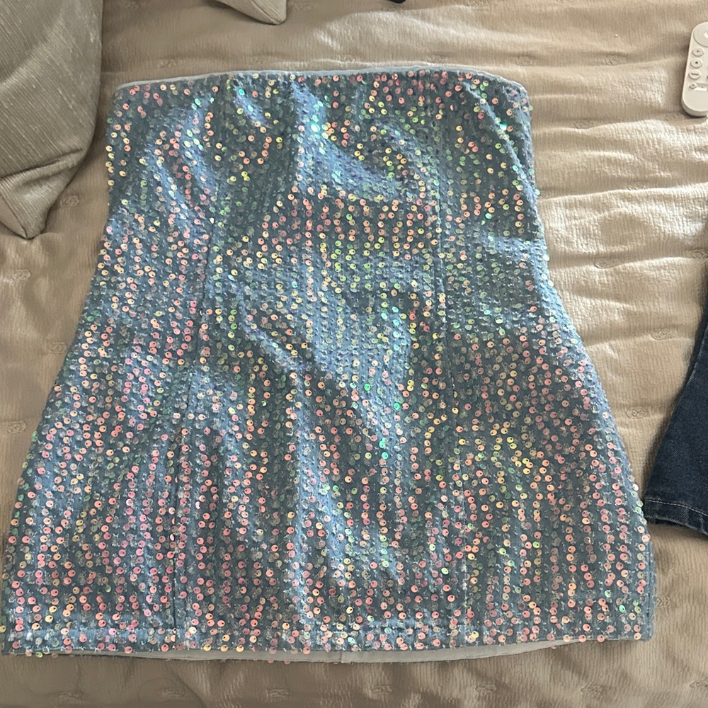 superdown Iridescent Sequin Mini Dress